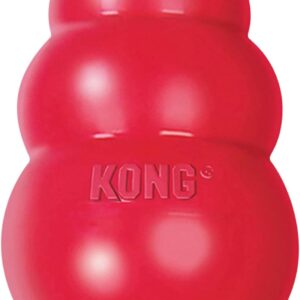 5_KONG Classic Stuffable Dog Toy – Fetch & Chew Toy for Dogs – Treat-Filling Capabilities & Erratic Bounce for Extended Play Time – Durable Natural Rubber Material – for Large Dogs