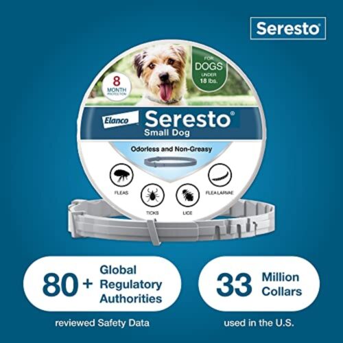 1_Seresto Small Dogs Under 18 lbs Vet-Recommended Flea & Tick Treatment & Prevention Collar. | 8 Months Protection