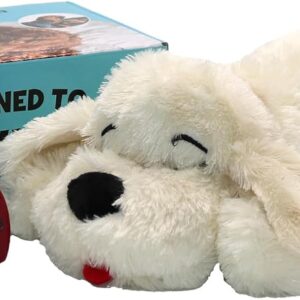 5_Original Snuggle Puppy Heartbeat Stuffed Dog Toy. Puppy Toy for Anxiety Relief and Behavioral Training in Golden