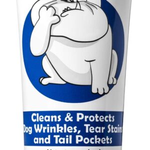 6_Squishface Wrinkle Paste – Bulldog, French Bulldog, Pug, English Bulldog – Cleans Wrinkles, Tear Stain, Tail Pockets, and Paws – Anti-Itch Tear Stain Remover & Bulldog Wrinkle Cream, 2 Oz.