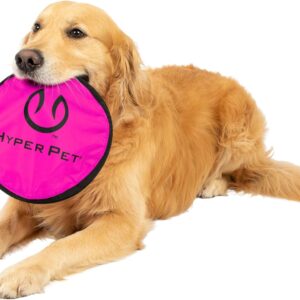 5_Hyper Pet Flippy Flopper Dog Frisbee Interactive Dog Toys [Flying Disc Dog Fetch Toy – Floats in Water & Safe on Teeth] (Colors Will Vary), Multicolor, 9″