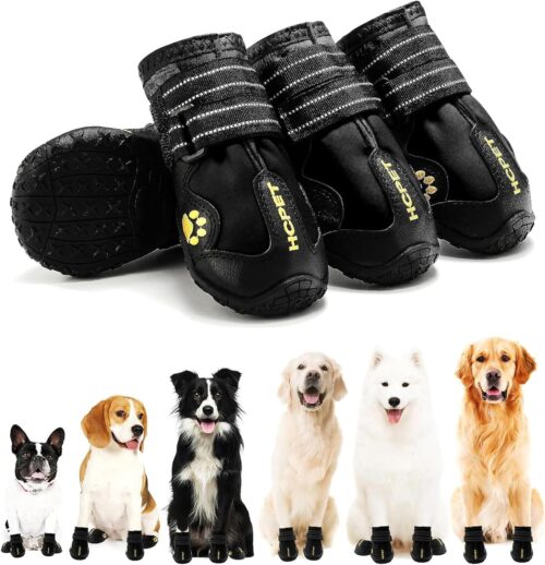 7_Dog Shoes, Boots Waterproof, Paw Protector for Summer Hot Pavement, Winter Snowy Day