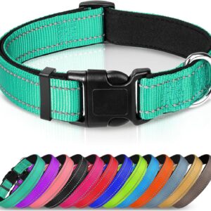 1_Joytale Reflective Dog Collar,Soft Neoprene Padded Breathable Nylon Pet Collar X-Small to X-Large