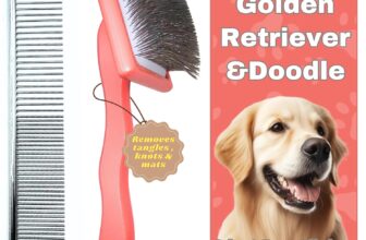 2-in-1 Dog Slicker Brush & Comb for Golden Retrievers: A Must-Have Grooming Tool