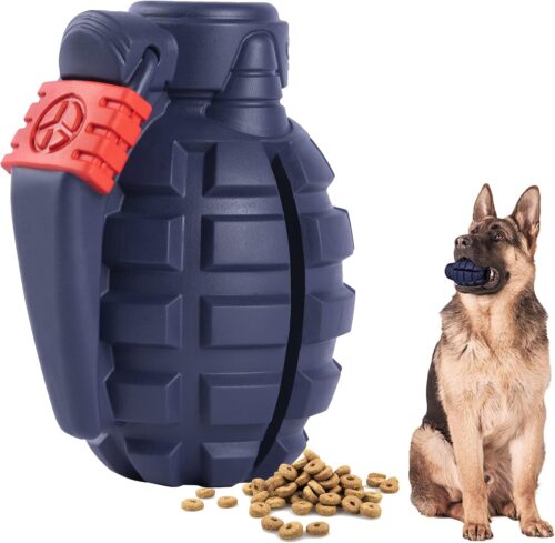 4_Dog Toys for Aggressive Chewers Large Breed, Rubber German Shepherd Toys,Indestructible Interactive Treat Toys for Large Medium Dogs, Food Grade Tough Dog Toys, Fun to Chew, Chase and Fetch