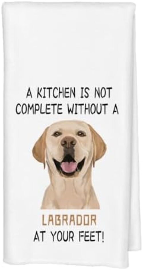 Labrador Retriever Gifts Kitchen Towels, Yellow Labrador Retriever Gifts Hand Towels for Kitchen, Yellow Lab Gift, Dog Kitchens Decor, 16×24 Inches
