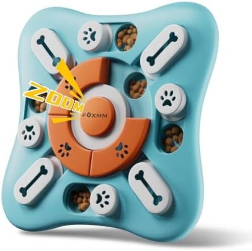 Interactive Dog Treat Puzzle Toys for IQ Training & Mental Stimulating,Fun Slow Feeder,Large Medium Small Dogs Enrichment Toys with Squeak Design