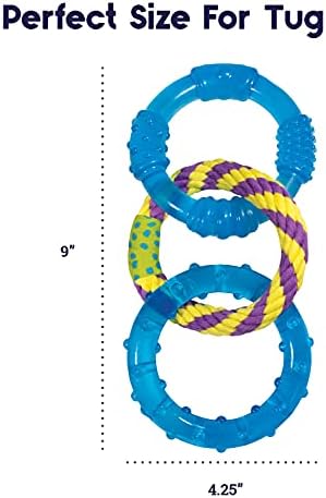 Petstages Dental Links Dog Chew Toy – Puppies & Adults, Strong Chewers, Multiple Textures & Rope, 8.5" x 4" x 1" - Image 6