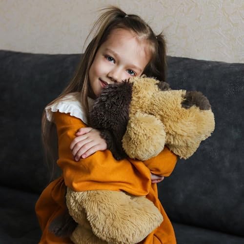 Floppy Stuffed Dog Puppy Plush Toy, Huggable Beagle Labrador Retriever Stuffed Animal Dogs for Kids Girls Boys Baby Birthday Gift, 20 inch, Brown - Image 9