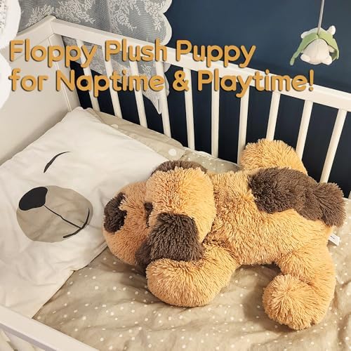 Floppy Stuffed Dog Puppy Plush Toy, Huggable Beagle Labrador Retriever Stuffed Animal Dogs for Kids Girls Boys Baby Birthday Gift, 20 inch, Brown - Image 7