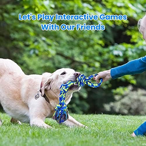 Feeko Heavy Duty Dog Rope Toys for Large Breed Aggressive Chewers, 2 Pack Indestructible Teeth Cleaning Tug of War Toy - Image 5