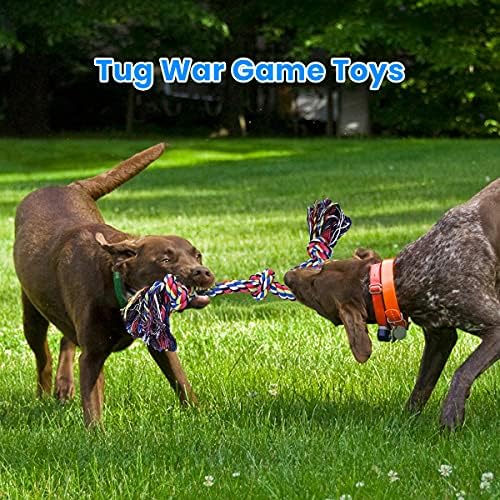 Feeko Heavy Duty Dog Rope Toys for Large Breed Aggressive Chewers, 2 Pack Indestructible Teeth Cleaning Tug of War Toy - Image 2