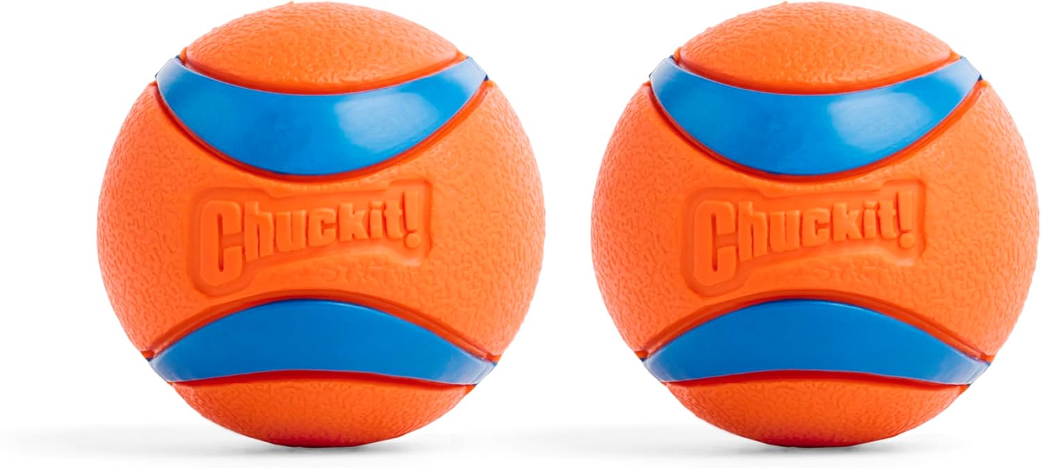 5_Chuckit! Ultra Ball Dog Toy - Medium Bouncy Fetch Balls For Dogs 20-60 lbs - Made from Durable Rubber - Floating Water Pet Toys