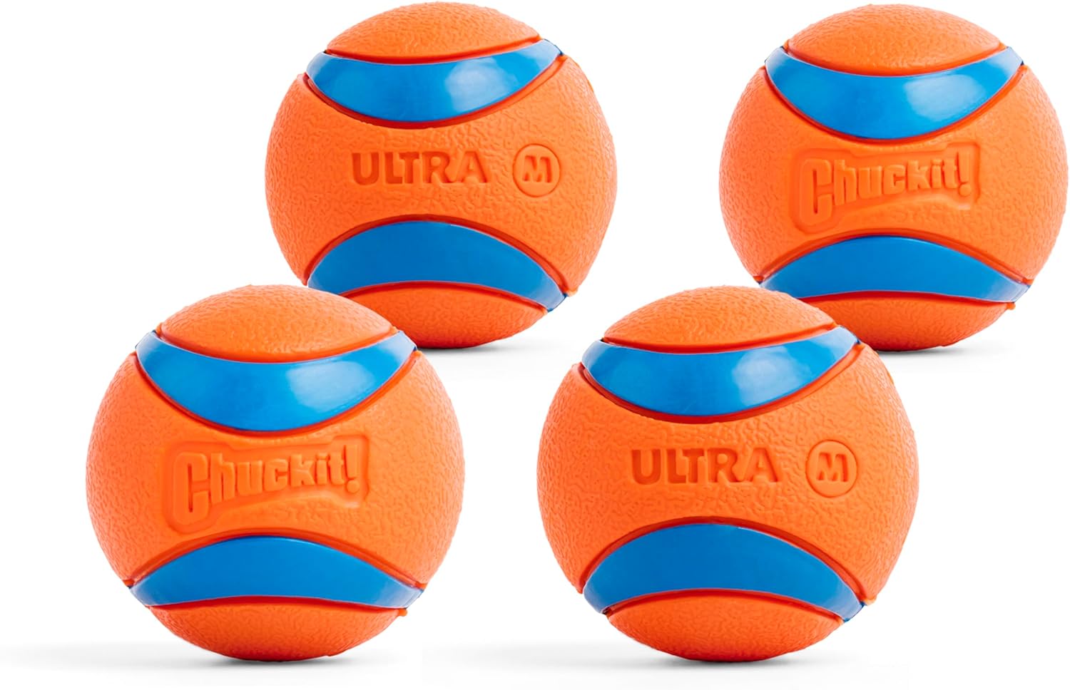 5_Chuckit! Ultra Ball Dog Toy - Medium Bouncy Fetch Balls For Dogs 20-60 lbs - Made from Durable Rubber - Floating Water Pet Toys