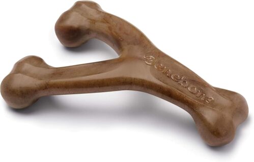 1_Benebone Wishbone Durable Dog Chew Toy for Aggressive Chewers, Real Bacon, Made in USA
