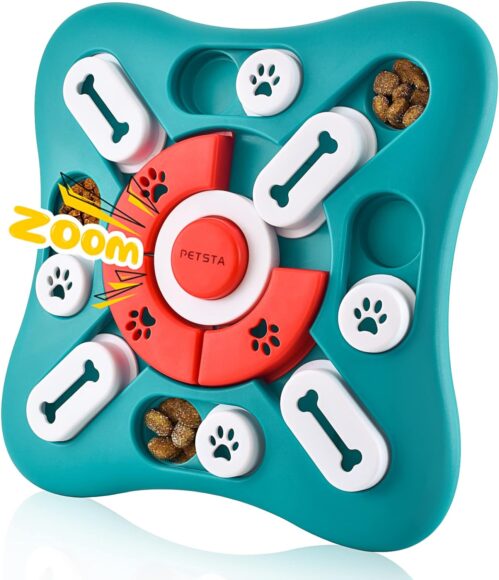 6_Dog Puzzle Toys, Treat Dispensing Dog Enrichment Toys for IQ Training and Brain Stimulation, Interactive Mentally Stimulating Toys