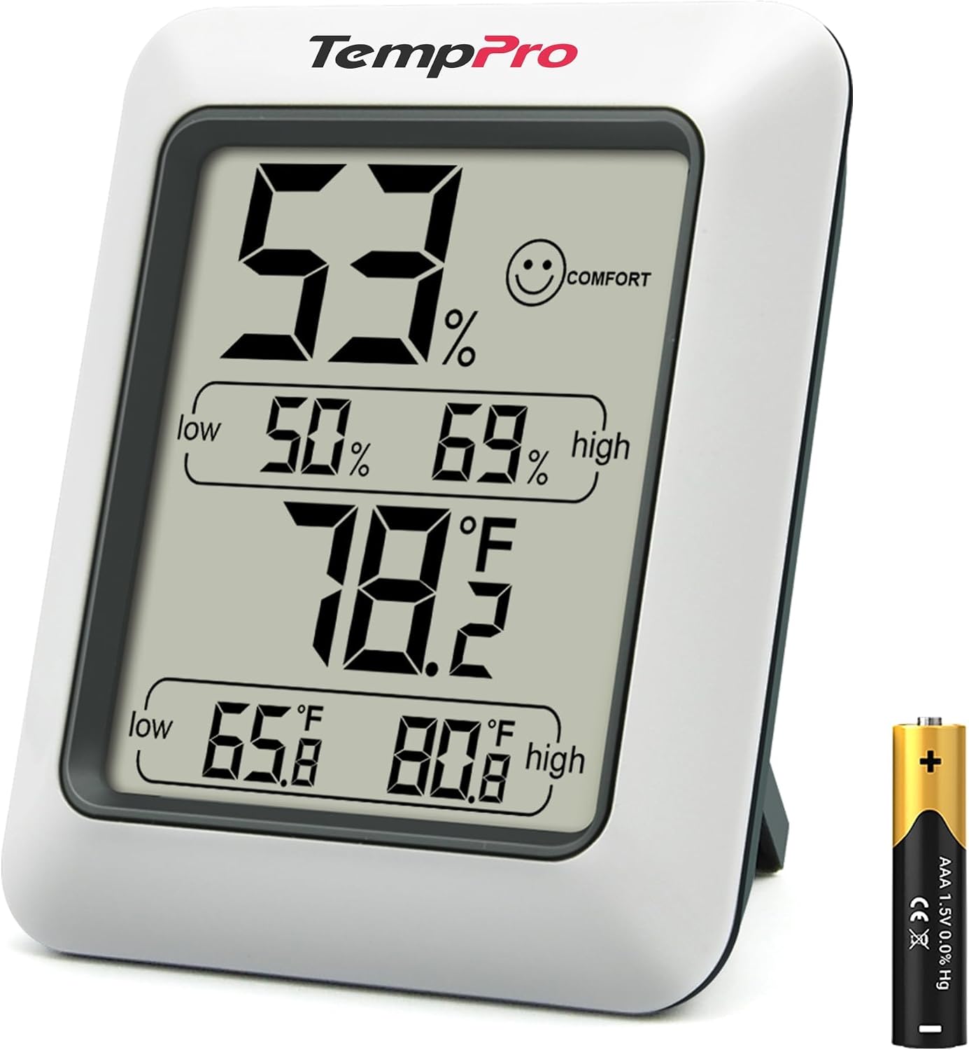 ThermoPro TP50 digital indoor thermometer and hygrometer for monitoring whelping room temperature and humidity