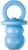 KONG Puppy Binkie – Pacifier Dog Toy for Puppies – Stuffable Treat Chew Toy for Treats – Durable Natural Rubber for Teething Puppy – for Small Puppies – Blue