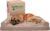 3_Furhaven Orthopedic Dog Bed for Large Dogs w/ Removable Bolsters & Washable Cover, For Dogs Up to 125 lbs – Plush & Suede Sofa – Almondine