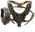 1_PU Leather Spiked Studded Dog Collars, Harnesses 2Pcs Matching Set for Medium & Large Dogs Pit Bull,Mastiff, Boxer, Bull Terrier