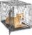MidWest Homes for Pets 36-Inch iCrate for Medium-Large Breeds, 41-70 lbs, Single Door Folding Dog Crate with Divider Panel, Leak-Proof Tray & Secure Latches, Portable, Durable & Easy to Assemble